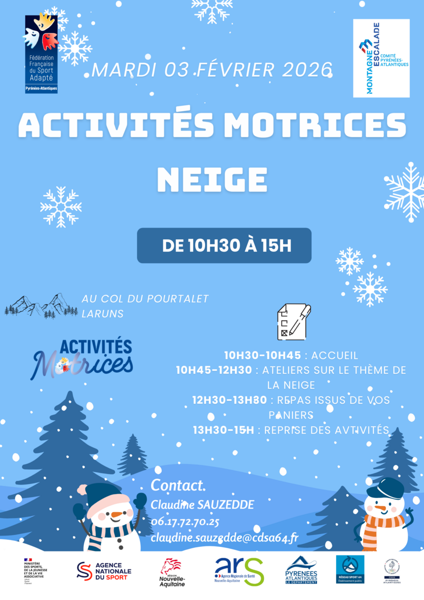 Activités Motrices "Neige"