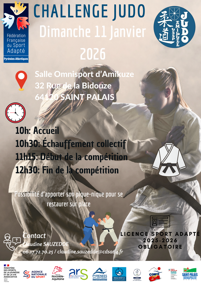 Tournoi Para Judo Adapté - Saint Palais