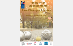 Finale de pétanque Inter-établissements - Artix