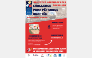 Para Pétanque Adaptée - Anglet