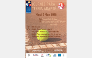 Journée Para Tennis Adapté - Ateliers et Matchs - Orthez