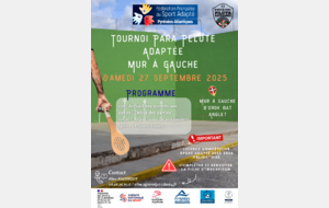 Tournoi  Para Pelote basque Adapté (mur à gauche)