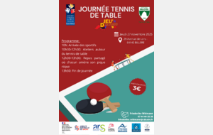 Tennis de Table JEU'DYNAMIC