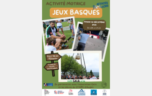 Activité Motrice &quot;Jeux Basques&quot;