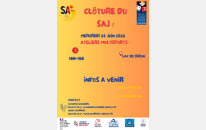 Journée de clôture SAJ - Lac de Biron