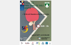 Mercredi ? SAJ ! - Tennis de Table
