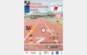 MOINS DE 12 ANS Groupe 2 - Mercredi ? SAJ ! - Athlétisme