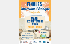 Finales Interclubs Pétanque - Biron